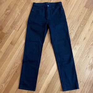 Uniqulo slim straight high rise jeans in black